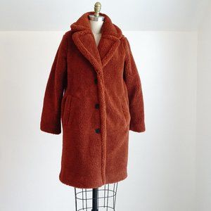 NEW GAP Rust Teddy Coat size XSP NWT